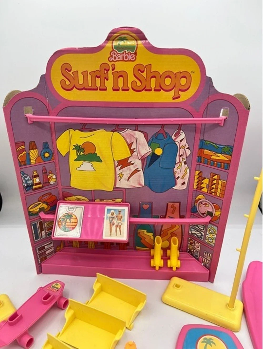 Vintage 1987 BARBIE Mattel Surf'n SHOP Set INCOMPLETE